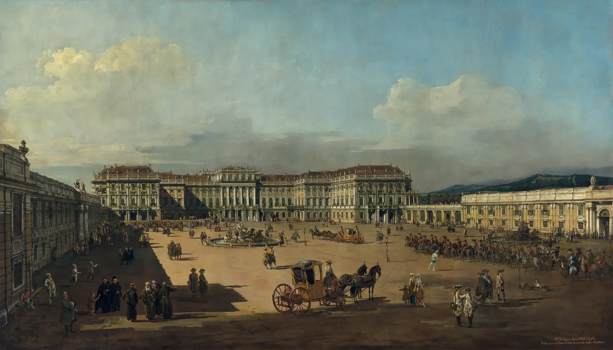 Das kaiserliche Lustschloss Schönbrunn, Ehrenhofseite