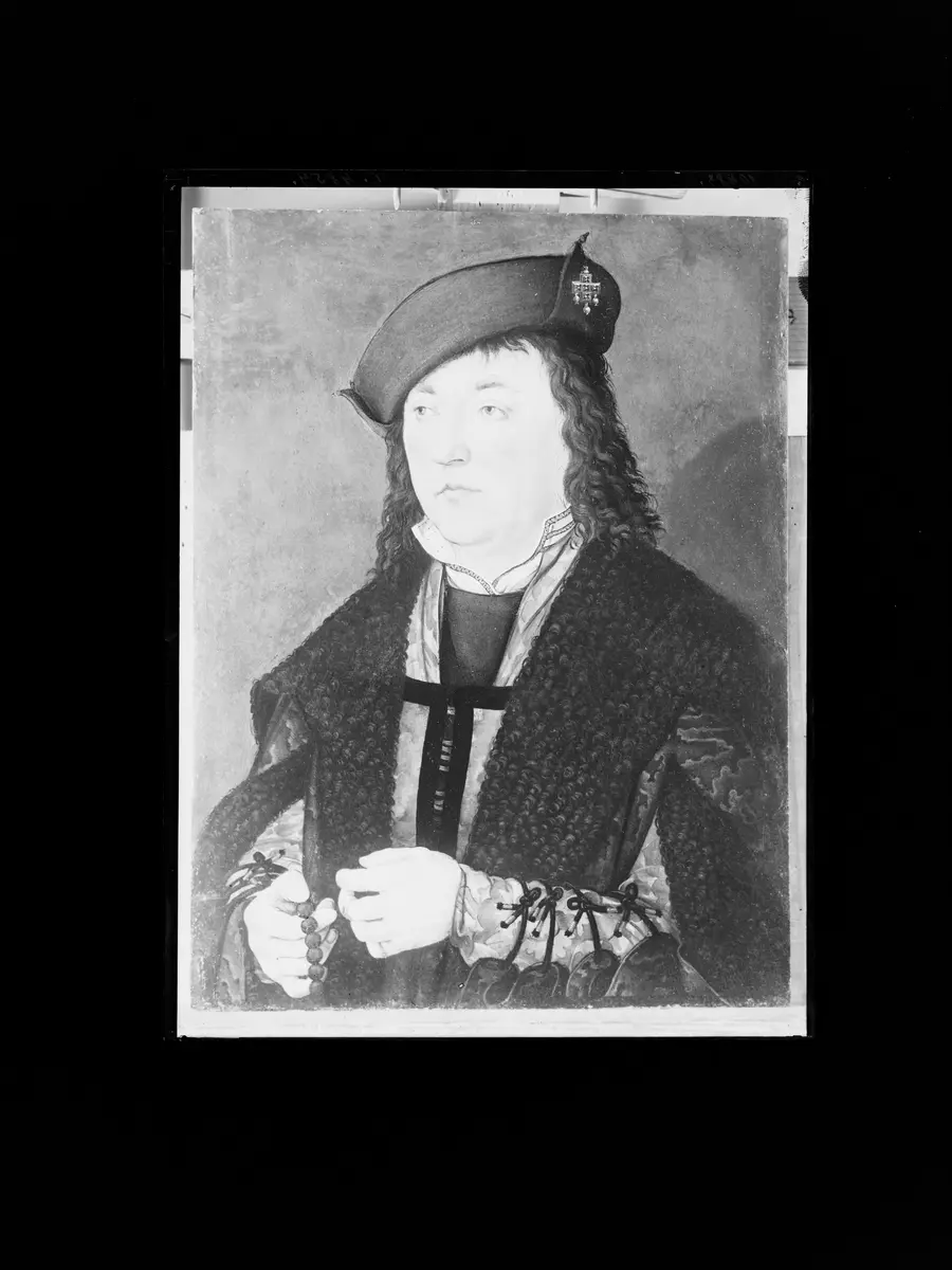 Bildnis eines Mannes mit Rosenkranz