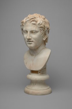 Kopf eines Satyrs auf nicht zugehöriger Büste