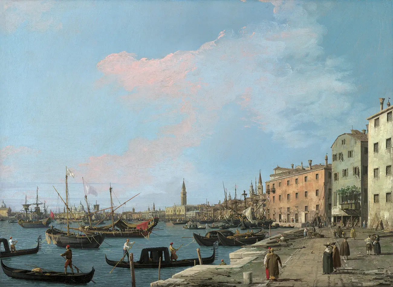 Die Riva degli Schiavoni in Venedig
