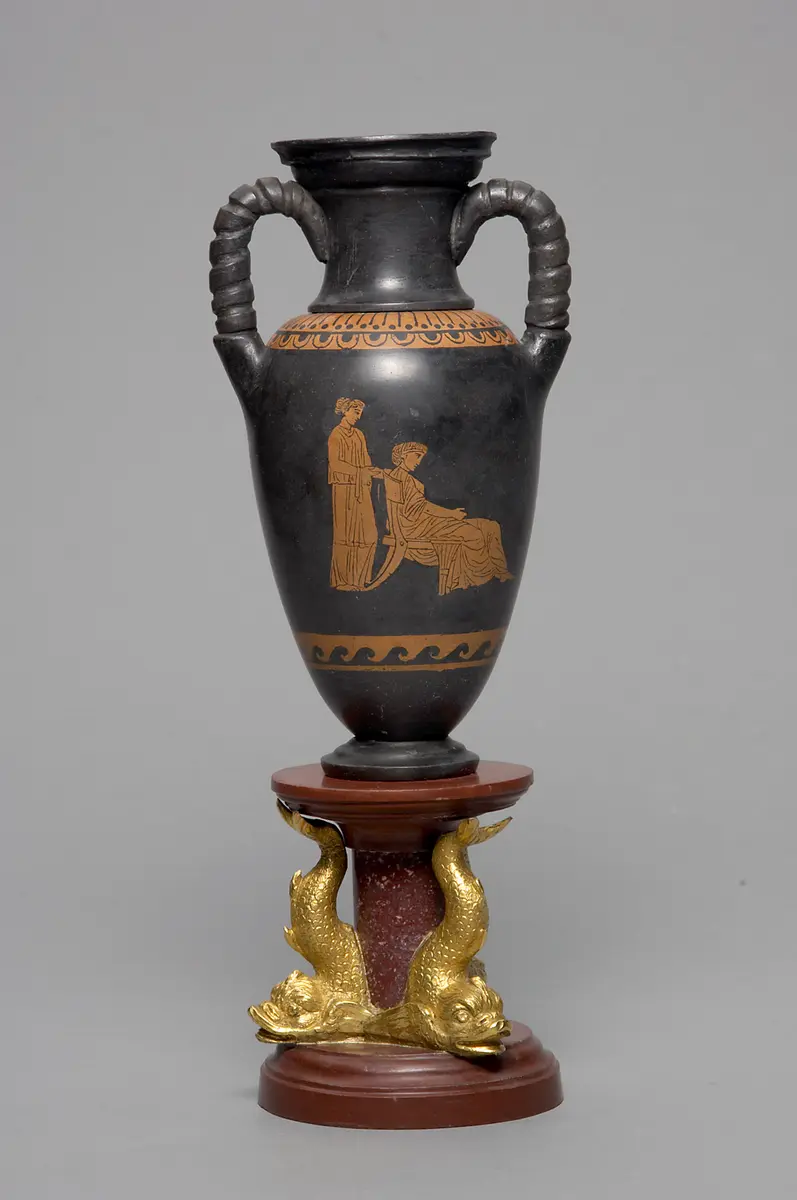 Vase der Ruinen von Paestum