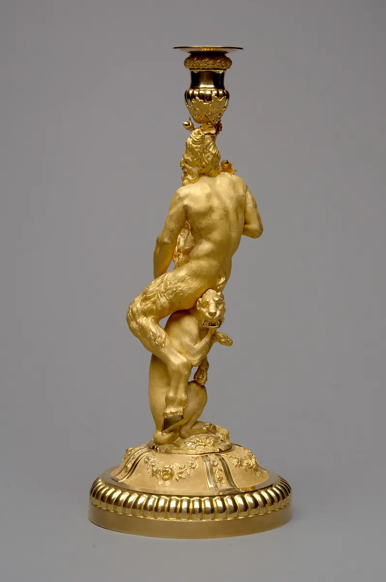 Kandelaber mit Satyr