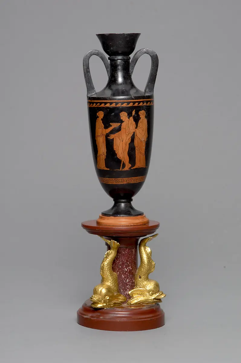 Vase der Ruinen von Paestum